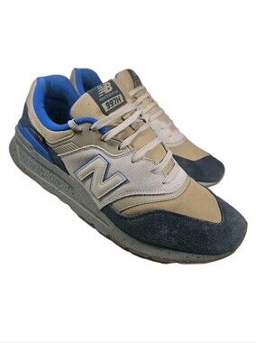 New Balance 997H Cordura Mens Size 13 Tan Blue Suede Sneaker CM997HTV Running[7D